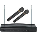 Supersonic® Professional 2.4-GHz Wireless Microphone System with 2 Handheld Microphones