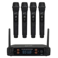 Supersonic® 4-Channel 2.4-GHz Wireless Microphone System with 4 Handheld Microphones and Receiver, SC-909