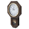Timekeeper Essex 18.75" Modern Pendulum Wall Clock (Faux Wood)