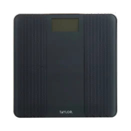 Taylor® Precision Products Digital Glass Scale with Textured Herringbone Design, 500-Lb. Capacity