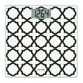 Taylor® Precision Products Digital Glass Bathroom Scale with Black/White Lattice, 400-Lb. Capacity