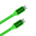 Nautica® USB-C® to USB-C® Charge and Sync Turan 60-Watt Fast Charge Cable, 4 Ft, 3 Pack, CB530 (Green)
