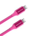 Nautica® USB-C® to USB-C® Charge and Sync Turan 60-Watt Fast Charge Cable, 4 Ft, 3 Pack, CB530 (Pink)