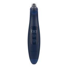 Nautica® Compact Blackhead-Remover Vacuum with 6 Adjustable Heads and LED Display, 3 Suction Levels, Rechargable, up to 1-Hour Battery Life (Navy)