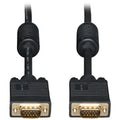 Tripp Lite® by Eaton® 1536/1080p VGA Male/Male HD15 High-Resolution RGB Coaxial Cable, Black, P502 (6 Ft.)