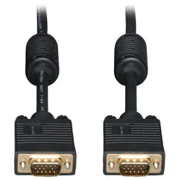 Tripp Lite® by Eaton® 1536/1080p VGA Male/Male HD15 High-Resolution RGB Coaxial Cable, Black, P502 (6 Ft.)