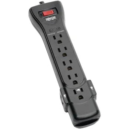 Tripp Lite® by Eaton® 7-AC Outlet 2,160-Joules Protect It!® Surge Protector Power Strip with Right-Angle Plug (25 Ft.; Black)