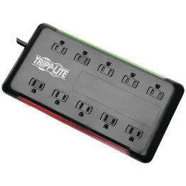 Tripp Lite® by Eaton® 10-AC Outlet 2,880-Joules Protect It!® Surge Protector Power Strip with Sliding Covers, 6-Ft. Cord, TLP1006B