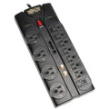 Tripp Lite® by Eaton® 12-AC Outlet, Telco, Coax, and Ethernet 2,880-Joules Protect It!® Surge Protector Power Strip with Safety Covers, 8-Ft. Cord