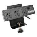 Tripp Lite® by Eaton® 3-AC Outlet and 2-USB Port 510-Joules Protect It!® Surge Protector Power Strip with Desk Clamp, 10-Ft. Cord, TLP310USBC