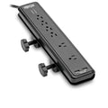 Tripp Lite® by Eaton® 6-AC Outlet and 2-USB Port 2,100-Joules Protect It!® Surge Protector Power Strip with Clamps, 6-Ft. Cord, TLP606DMUSB
