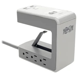 Tripp Lite® by Eaton® 6-AC Outlet and 3-USB Port 1,080-Joules Protect It!® Surge Protector Desk Clamp, 8-Ft. Pivoting Cord, TLP648USBC