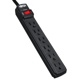 Tripp Lite® by Eaton® 6-AC Outlet 360-Joules Protect It!® Surge Protector Power Strip, 6-Ft. Cord with Straight Plug, TLP6B