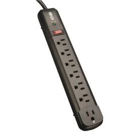 Tripp Lite® by Eaton® 7-AC Outlet 1,080-Joules Protect It!® Surge Protector Power Strip, 4-Ft. Cord with Straight Plug, TLP74RB
