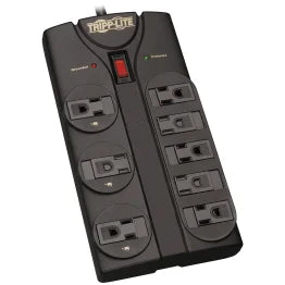 Tripp Lite® by Eaton® 8-AC Outlet 1,440-Joules Protect It!® Surge Protector Power Strip with Child Covers, 8-Ft. Cord with Right-Angle Plug, TLP808B