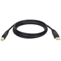 Tripp Lite® by Eaton® USB 2.0 Peripheral Cable, A Male/B-Male Gold-Plated Connectors, Black (6 Ft.)