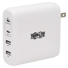Tripp Lite® by Eaton® 4-Port 100-Watt PD Compact USB Wall Charger, GaN Technology, White
