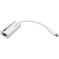 Tripp Lite® by Eaton® USB-C® to Gigabit Ethernet NIC Network Adapter, Thunderbolt™ 3 Compatible, White, U436-06N-GBW