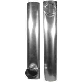 Deflecto® Skinny Duct™ Telescoping 27-In. to 48-In. Aluminum Dryer Vent