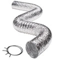 Deflecto® 4-In. 3-Ply Class 1 Flexible Aluminum Duct with Spring Clamps (8 Ft.)