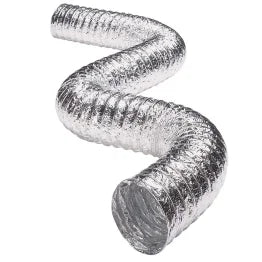 Deflecto® Supurr-Flex® 4-In.-Diameter 5-Ply Aluminum Flexible Dryer Vent Transition Duct, UL® Listed (5 Ft.)