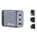 Verbatim® 65-Watt 3-USB-Port GaN Wall Charger