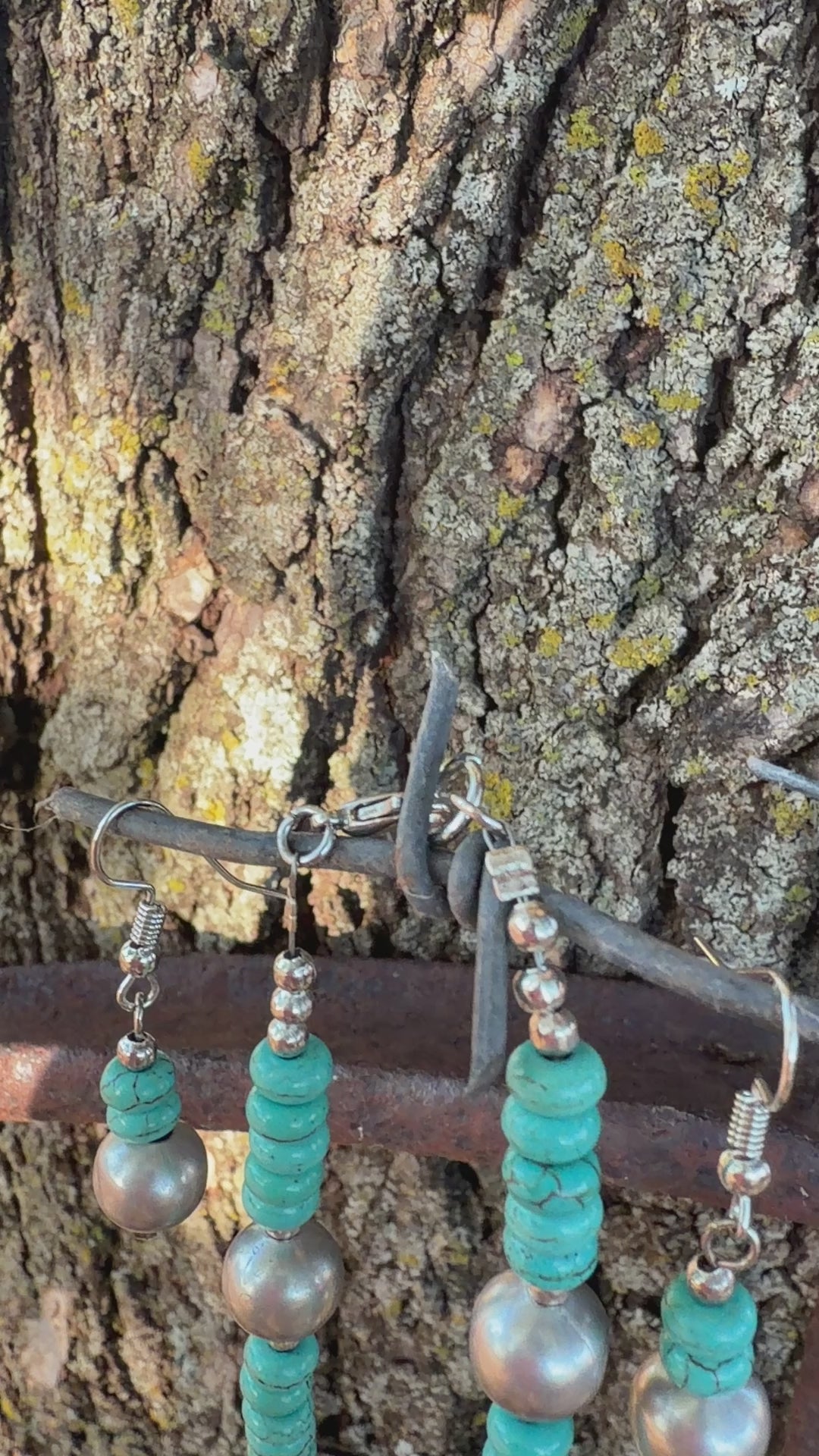 Turquoise Howlite Set by Caddo Artist Elizabeth Stephens